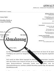 abmahnung