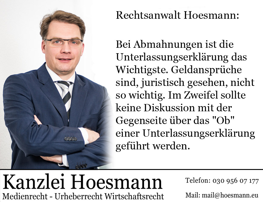 Unterlassungserklärung