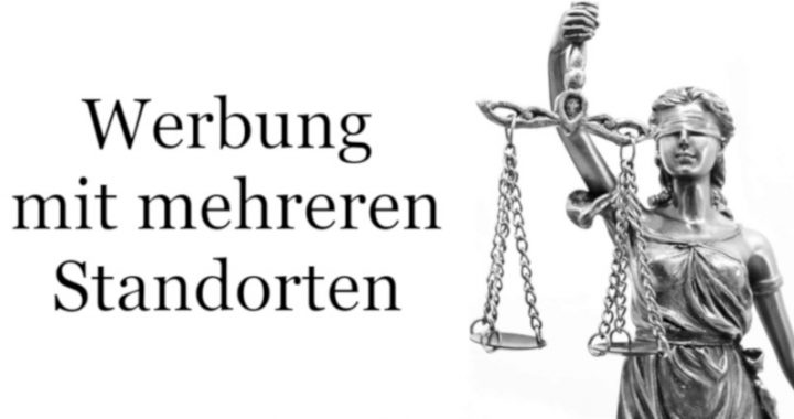 werbung mit einem Standort