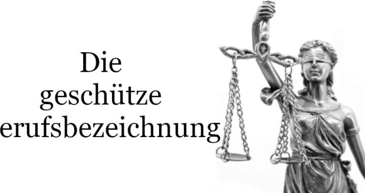 geschützte Berufsbezeichung