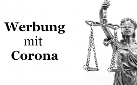 Werbung mit Corona