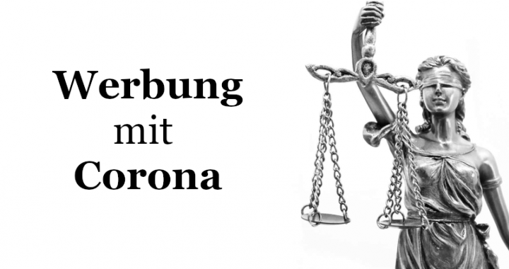 Werbung mit Corona