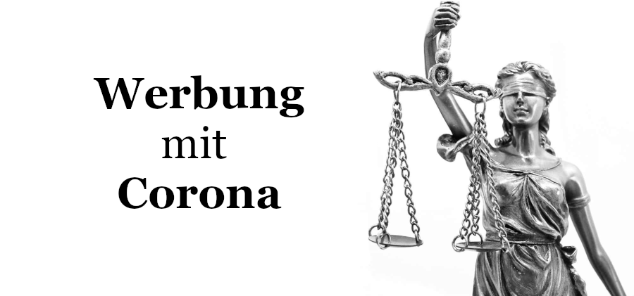 Werbung mit Corona