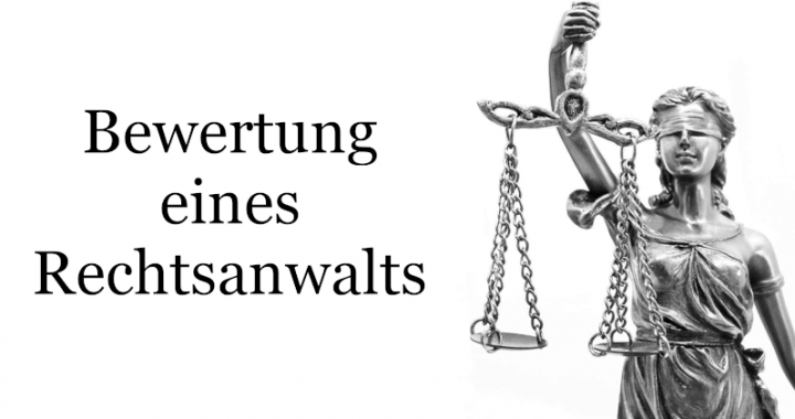 Bewertung Rechtsanwalt
