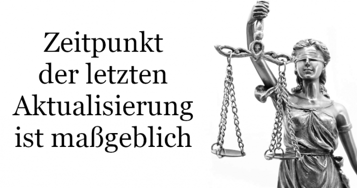 Aktualisierung Text