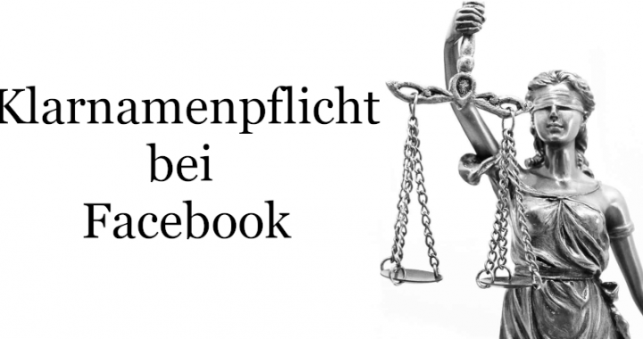 Klarnamenpflicht bei Facebook