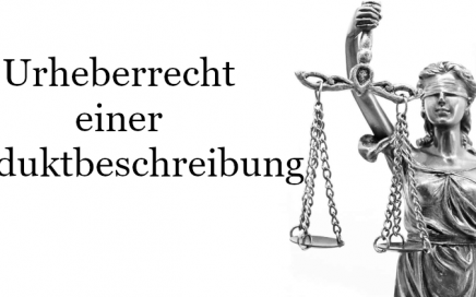 Urheberrecht Produktbeschreibung