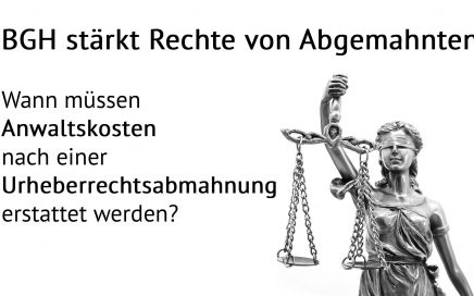 Anwaltskosten Urheberrechtsabmahnung