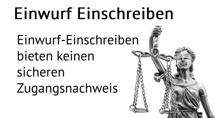 Einwurf Einschreiben
