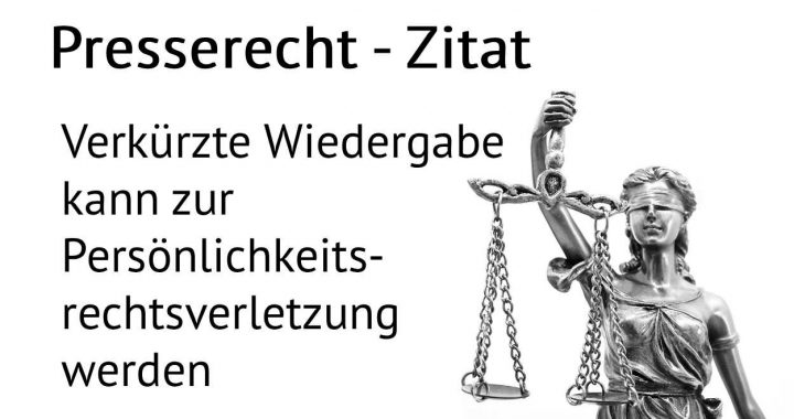 Presserecht - Zitat