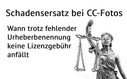 Schadensersatz bei CC-Fotos